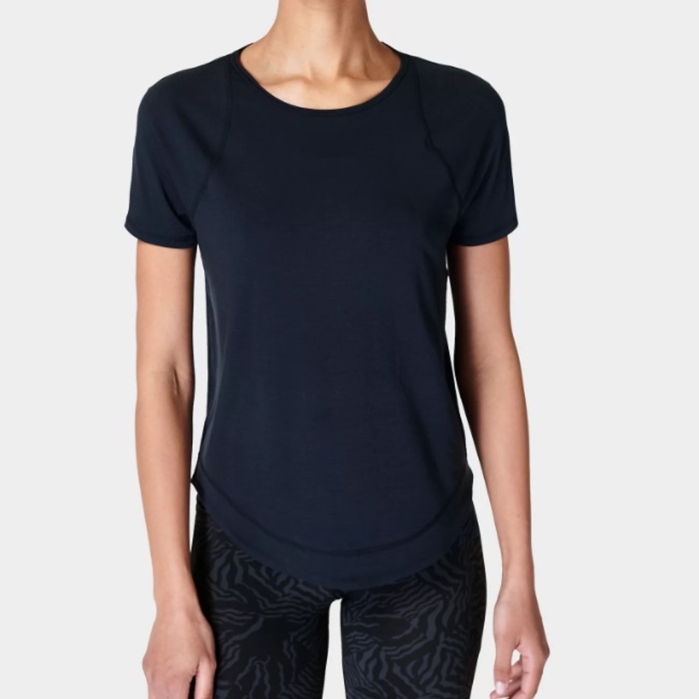 Athleta Athletic Active Top Gym Workout Short Sleeve Shirt